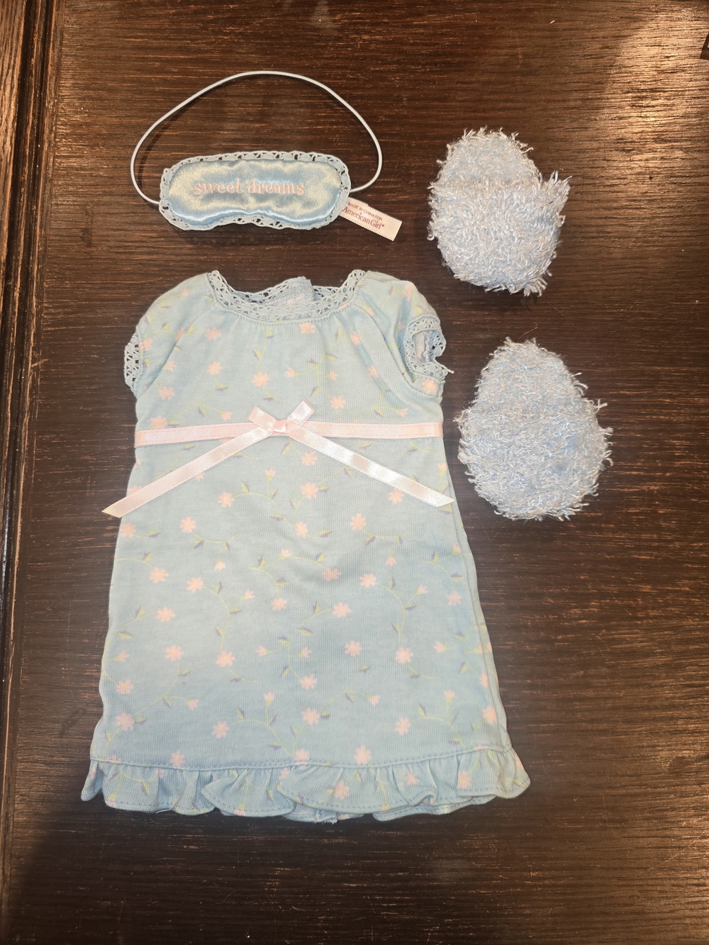 American Girl Blue Floral Nightgown (Retired)